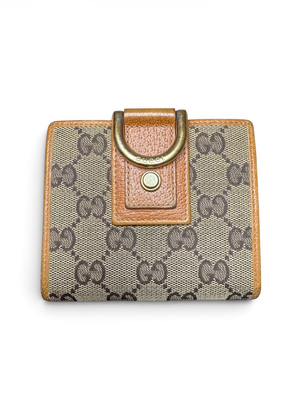 Gucci Abbey Compact GG Canvas Compact Wallet